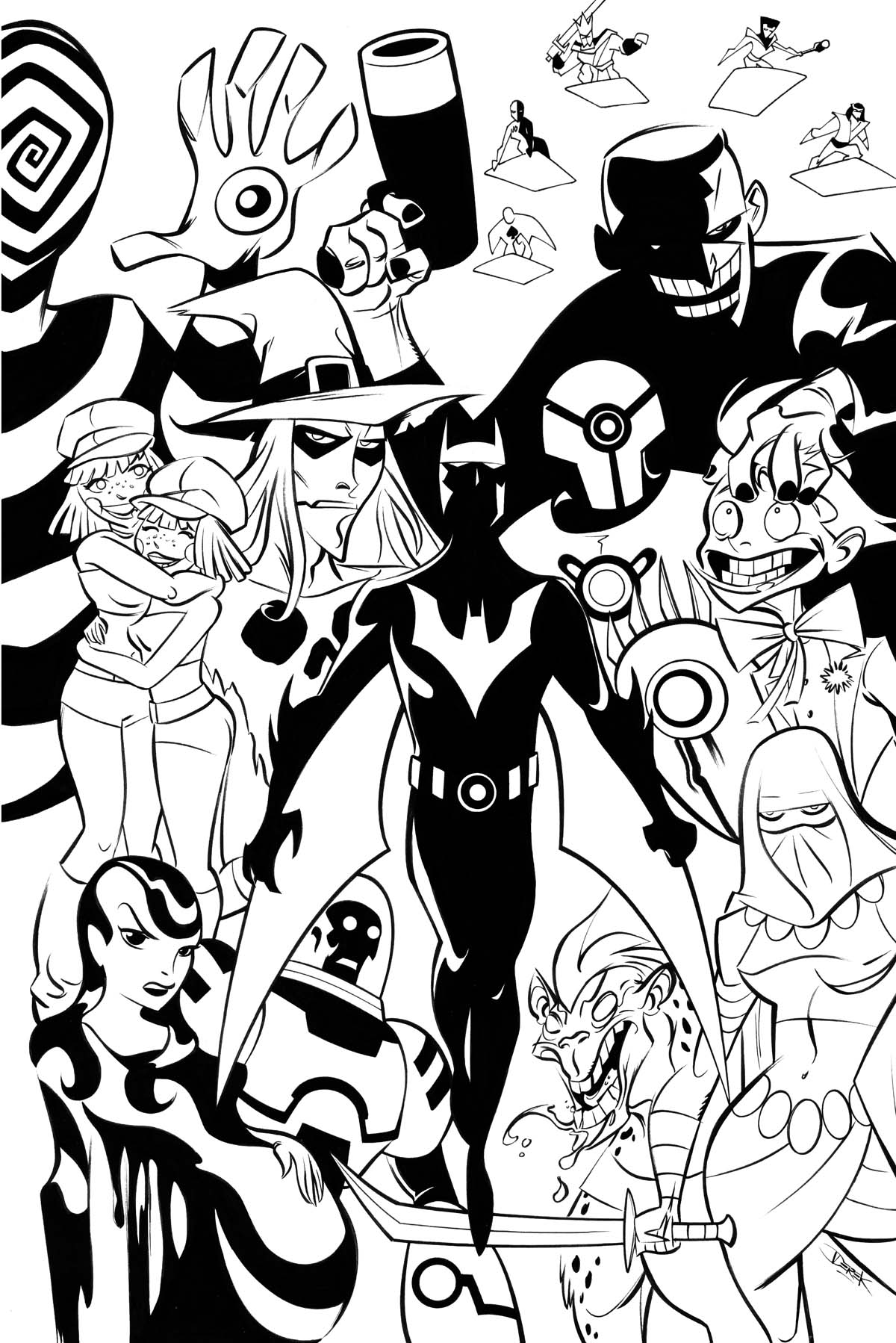 Nicest Batman Beyond Coloring Page