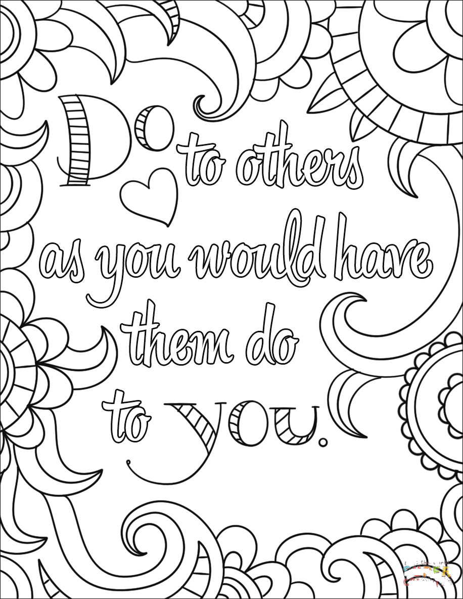Bible Verse Others them do Coloring Page