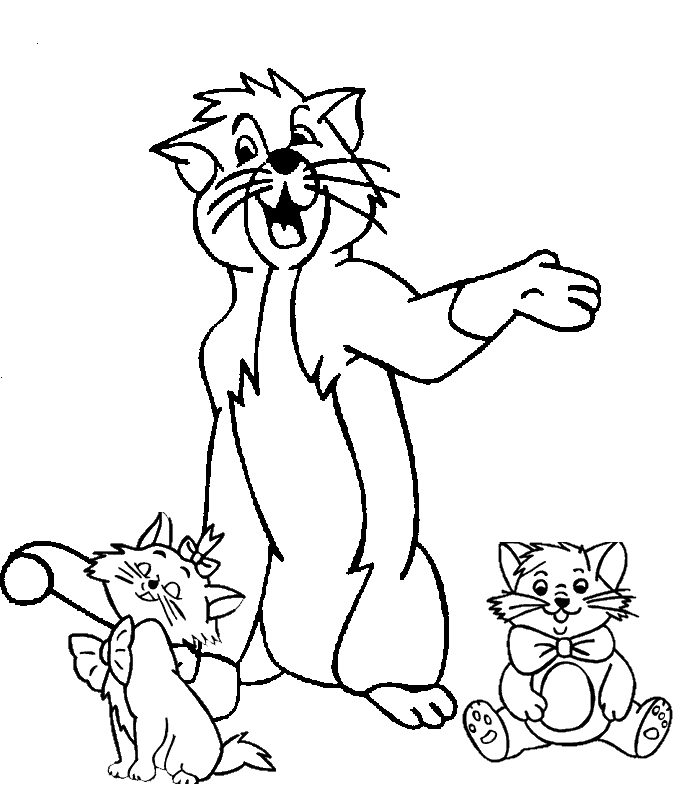 Enjoy Funny  The Aristocats Coloring