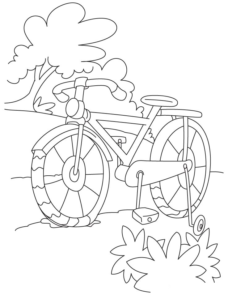 Bicycle Online For Us Coloring Page