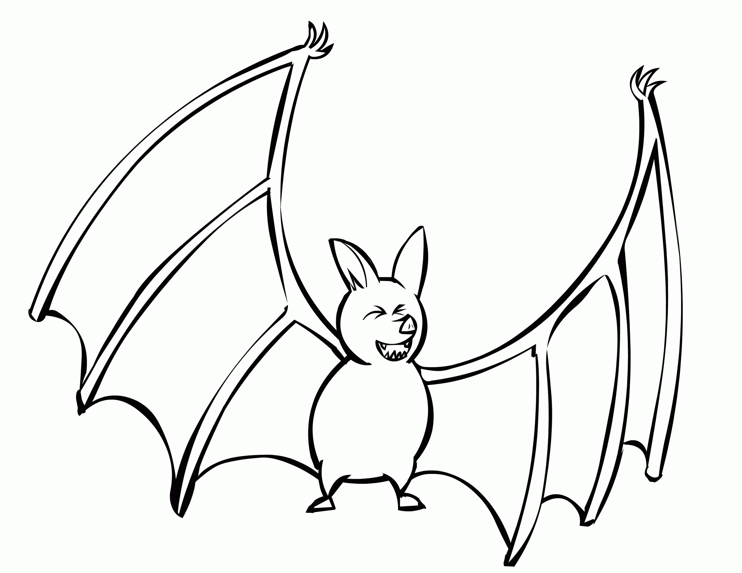 Bat Coloring Page For Us