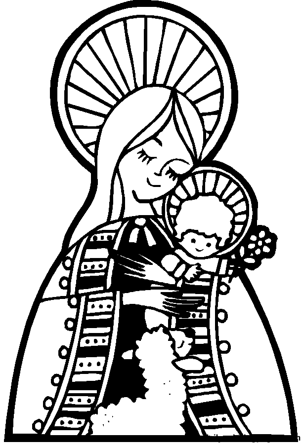 Free Coloring Baby Jesus Coloring Page