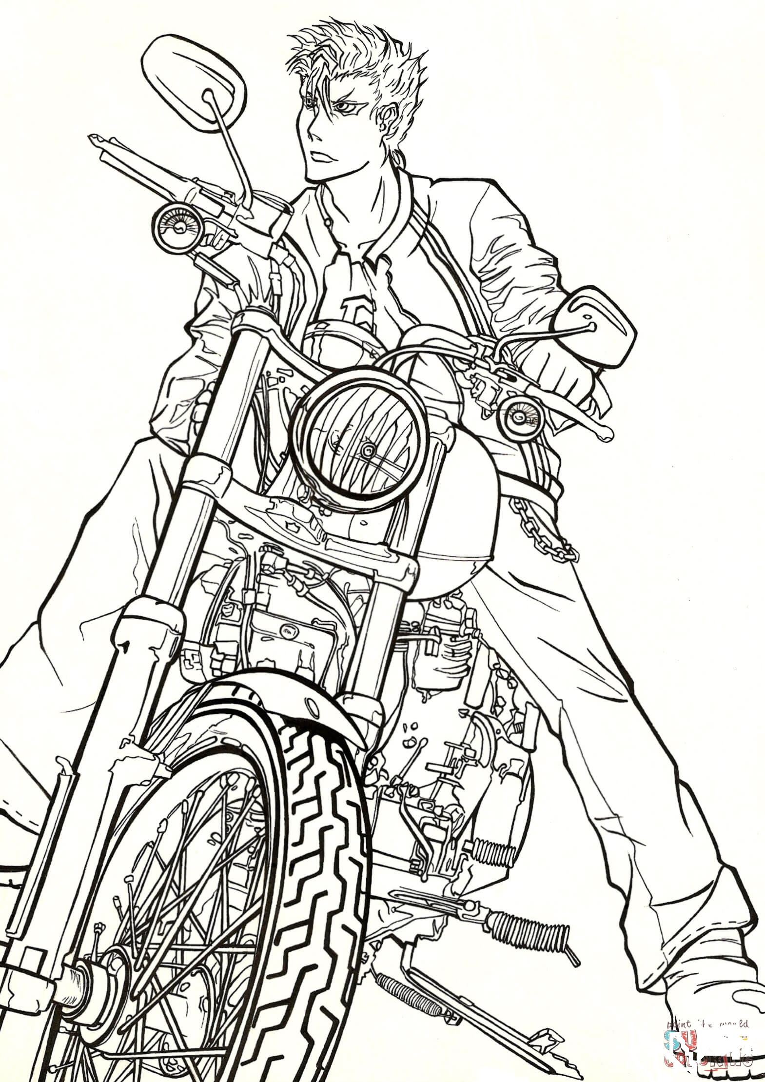 King Of Road Coloring Page
