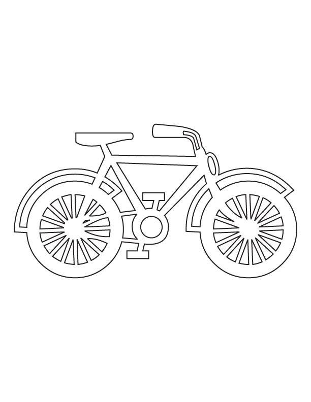 Bicycle Online For Kids Coloring Page