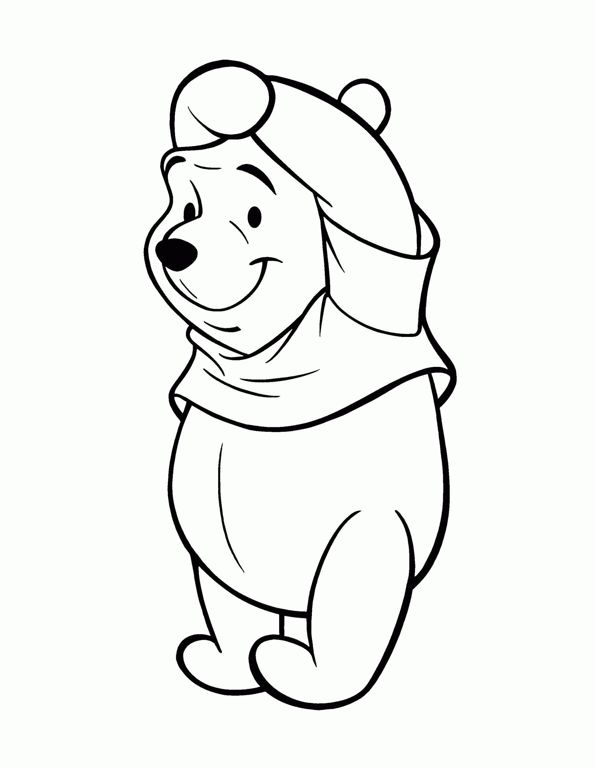 new Cute Baby Winnie The Pooh Coloring Page