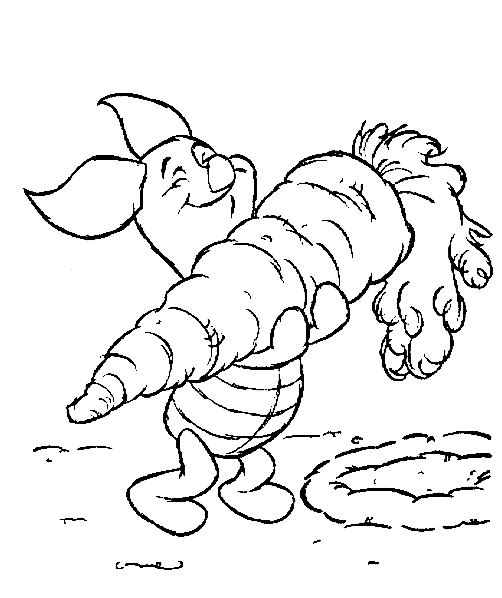 Baby Winnie The Pooh Find The Place Coloring Page