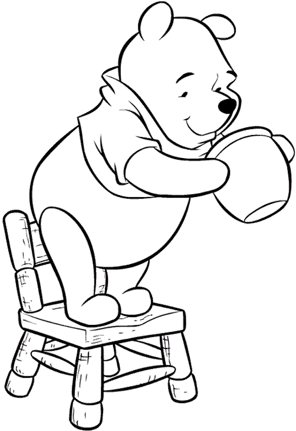 Baby Winnie The Pooh And His Chair