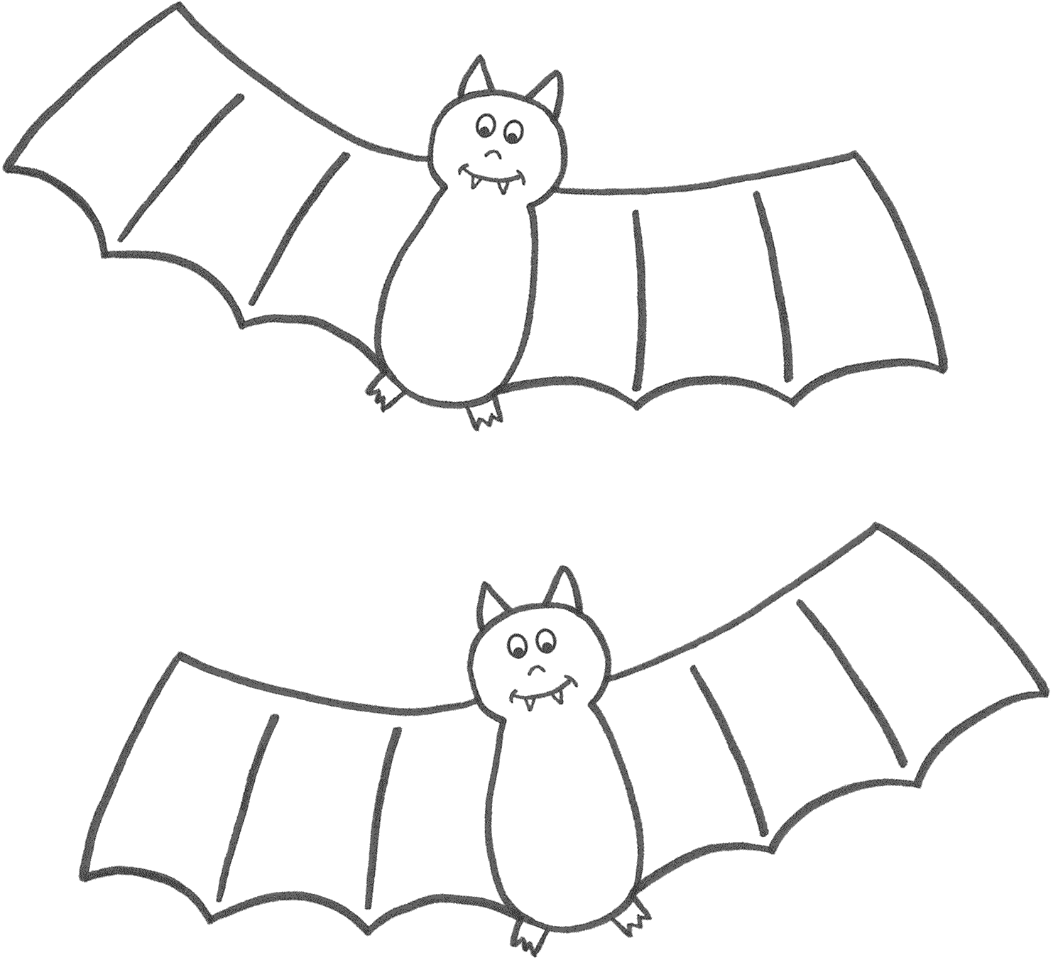 Free Two Bat Coloring Page Coloring Page
