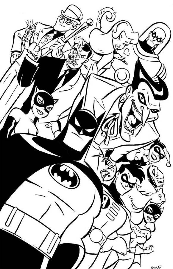 New Batman Beyond Coloring Page