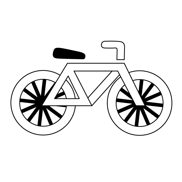 Nice Bicycle Coloring Page