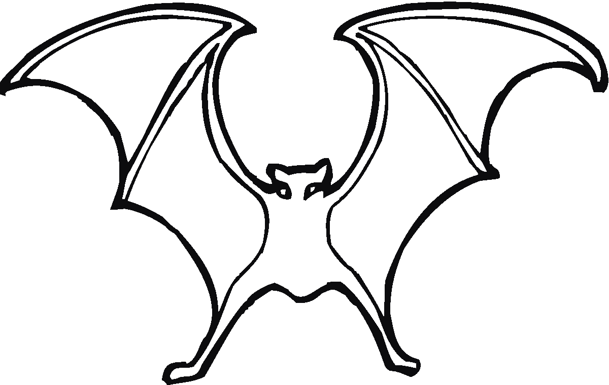 Printable Bat With Nice Wings Coloring Pages Coloring Page