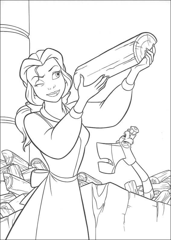To Color For Princess Belle Coloring Page
