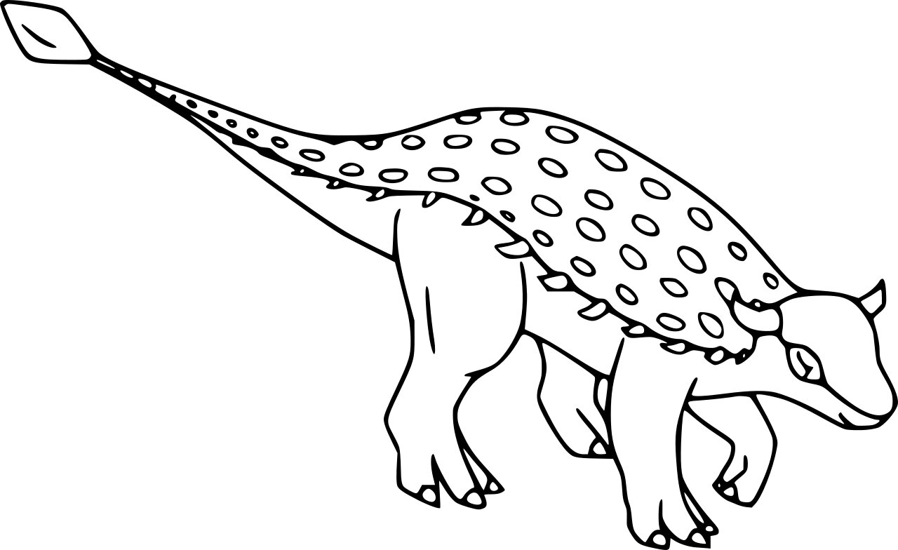 Tarchia Largest Ankylosaurid Dinosaur Coloring Page