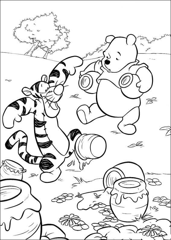 Baby Winnie The Pooh Spilled Because Of Tigger