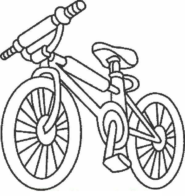 Bicycle For Boy Coloring Page