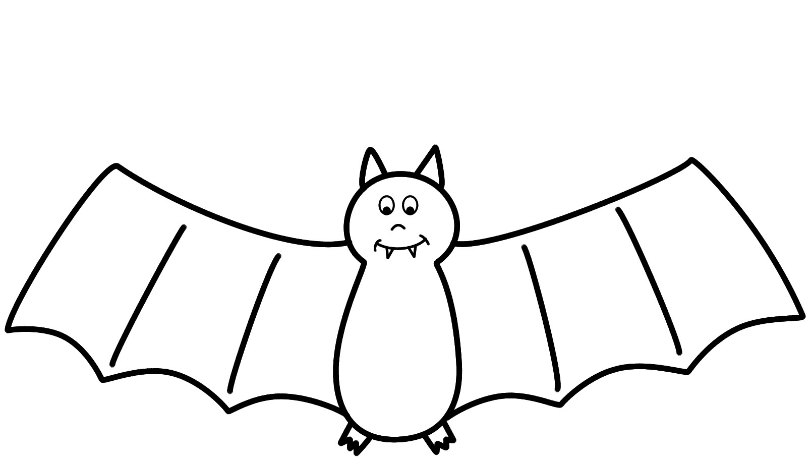 Bat Coloring Page Is Flying