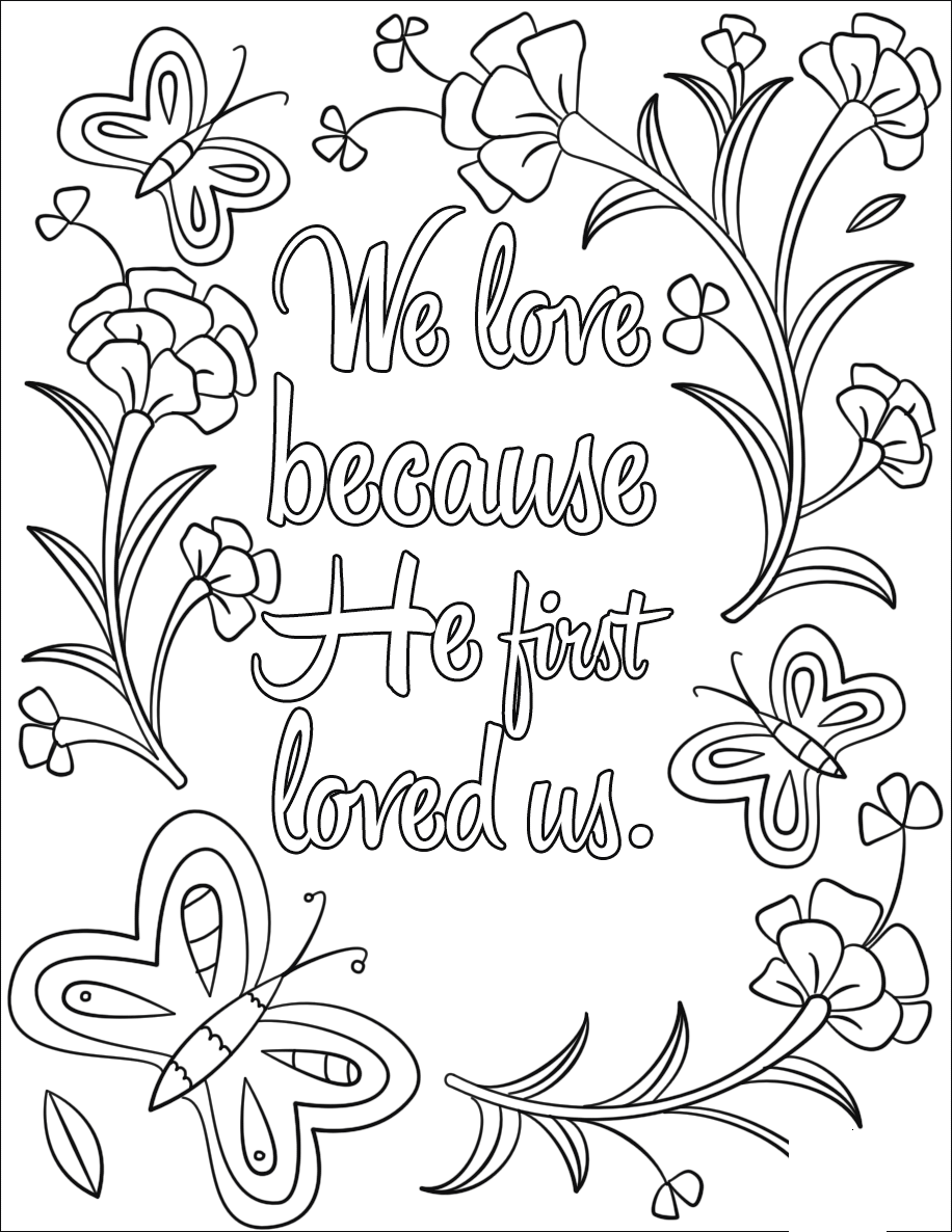 Bible Verse Coloring Page
