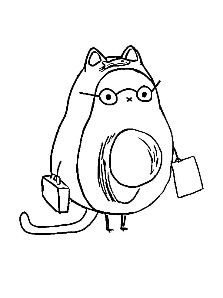 Avocado Coloring Page For Kids Coloring Page