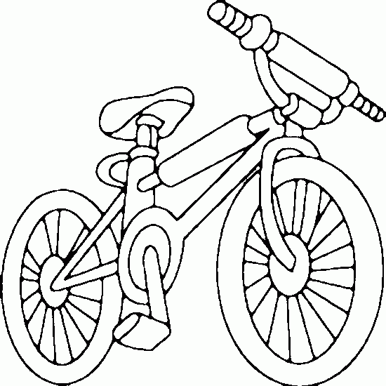 Bicycle Only Coloring Page
