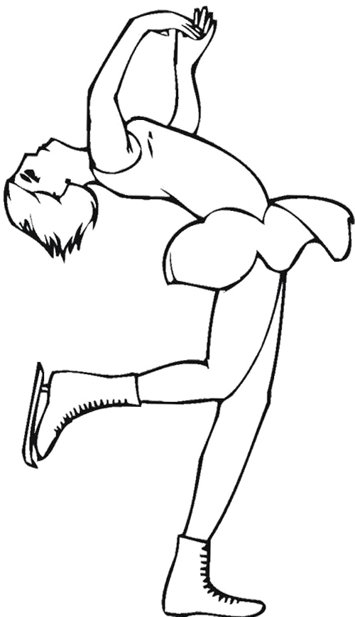Supple Ice Skating Coloring Page
