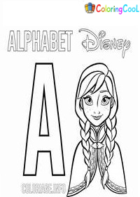 Disney Alphabet Coloring Pages