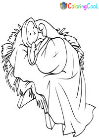 Baby Jesus Coloring Pages