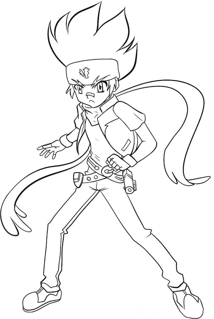 Best Blader Of the Legendary Four Coloring Page