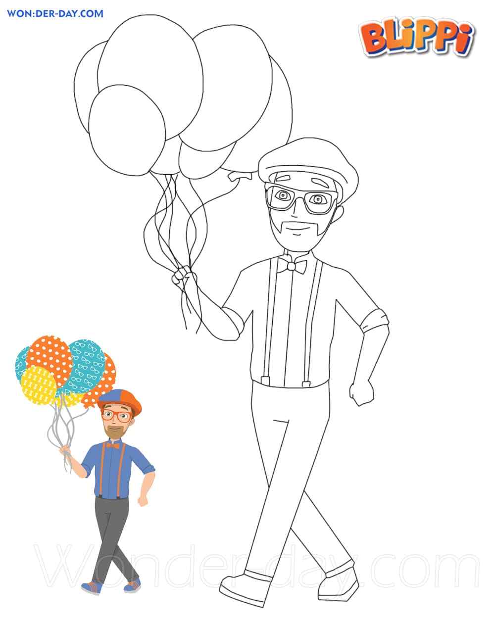Blippi With Balloons