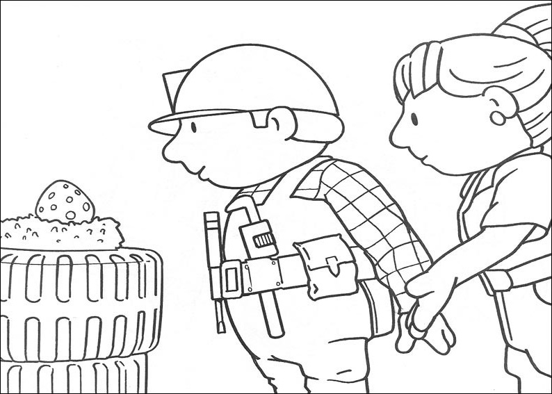 Bob The Builder Look For Somethings Coloring Page