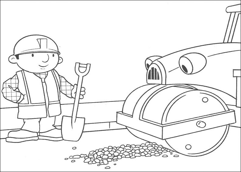Bob The Builder Works With Excavator