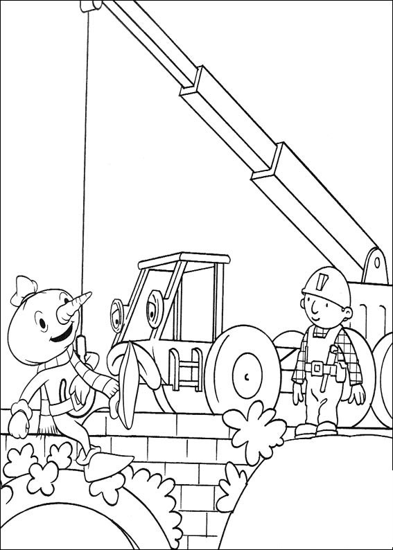 Print Bob The Builder For children Coloring Page