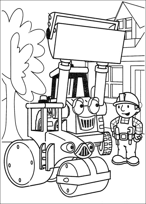 Bob The Builder Makes House Coloring Page