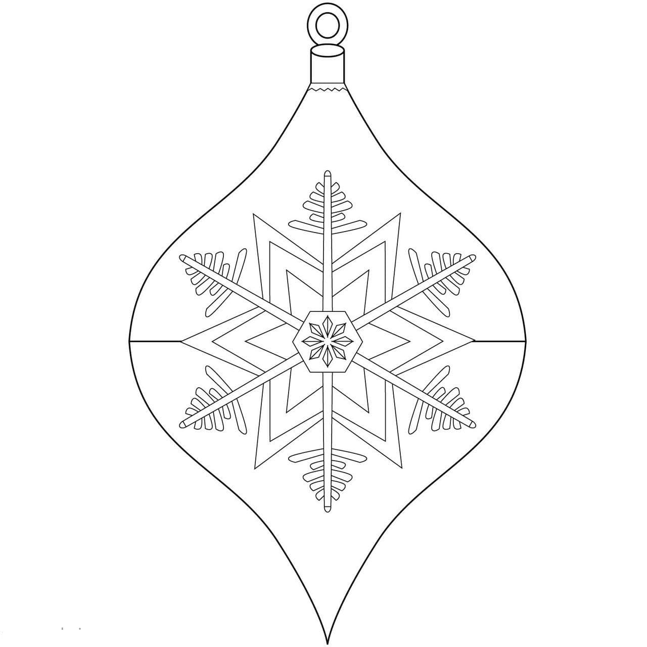 Christmas Tree Decoration Coloring Page