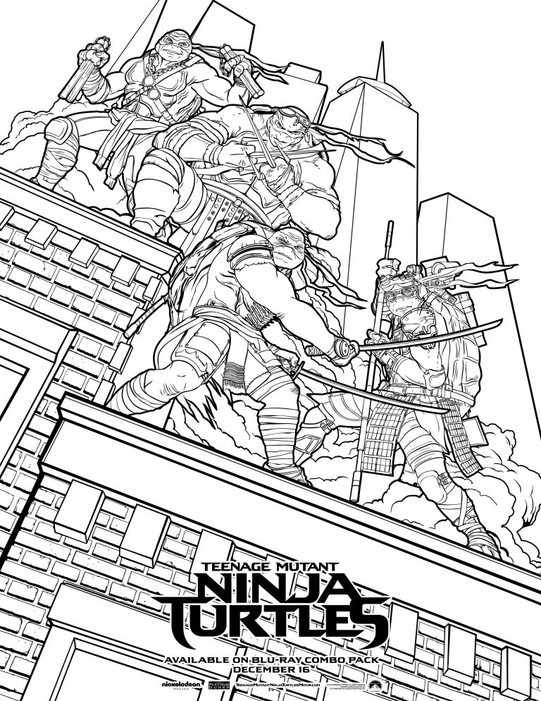 New Printable Teenage Mutant Ninja Turtles
