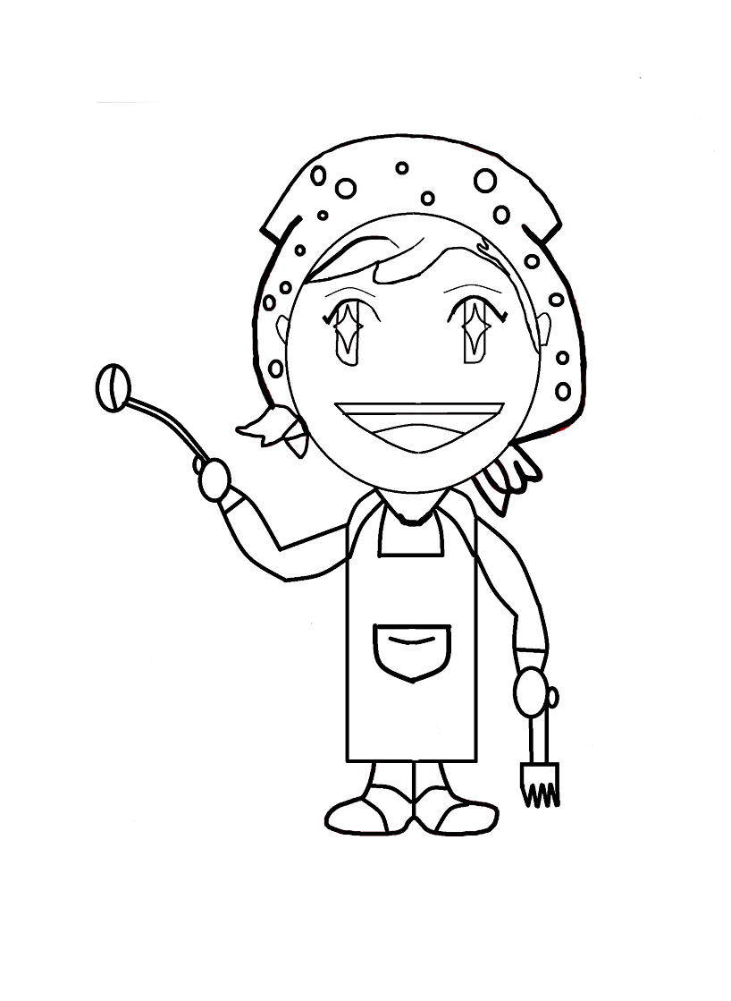 Cooking Mama clash-of-clans Coloring Page