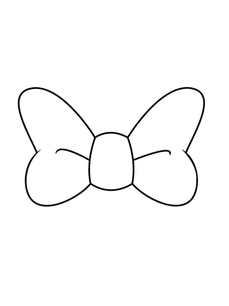 New Easy Bow Coloring Page