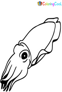 Cuttlefish Coloring Pages
