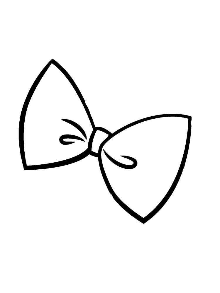 Easy Hairbow Coloring Page