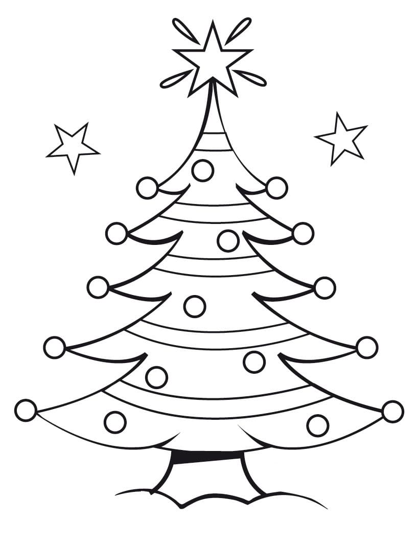 Flashing Christmas Tree In Garlands Coloring Pages   Coloring Cool
