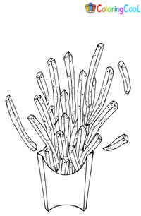 French Fries Coloring Pages