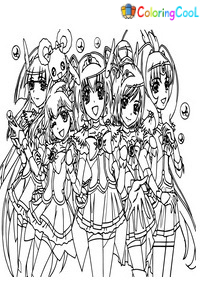 Glitter Force Coloring Pages