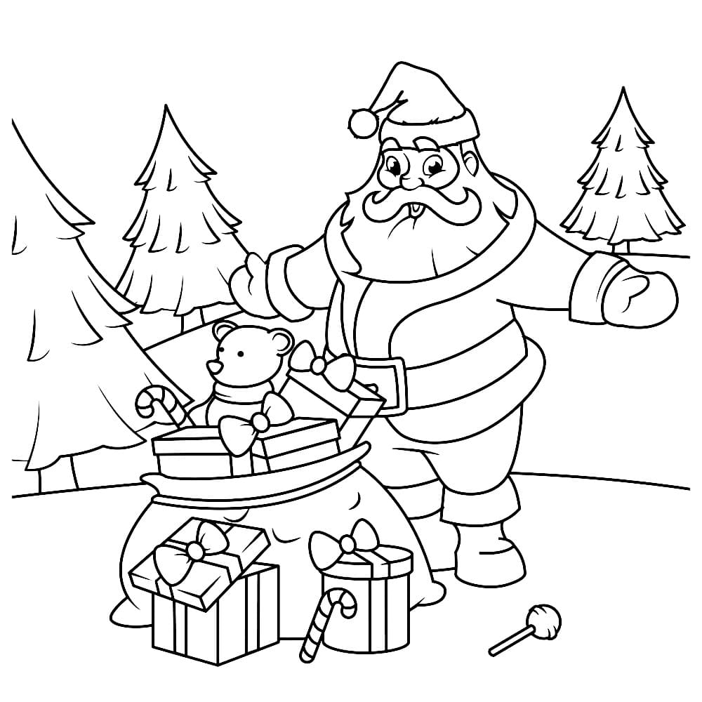 Good New Year Spirit Coloring Page