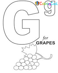 Letter G Coloring Pages