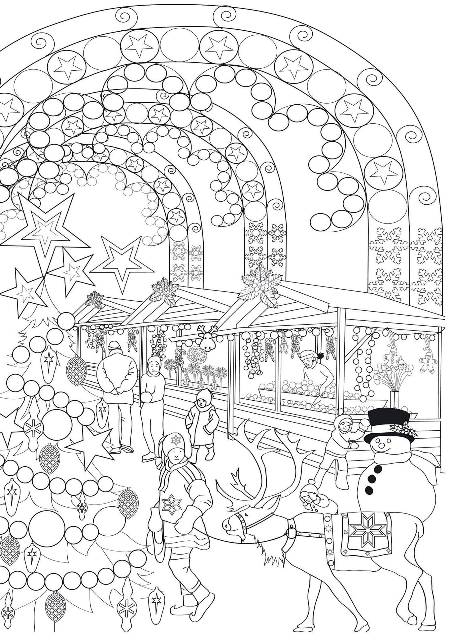 In Anticipation Of A Yoyful Holiday Coloring Page