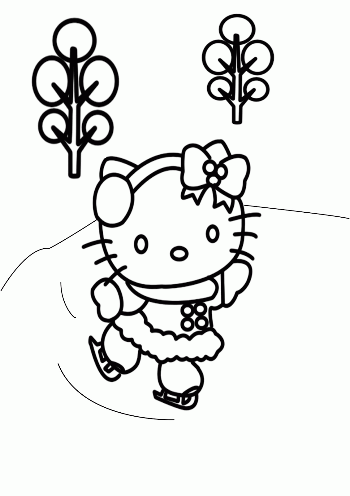 Hello Kitty And Ice Skating