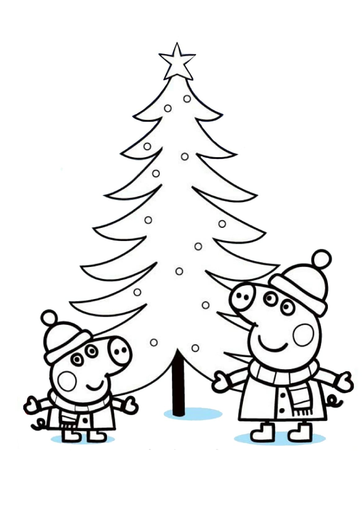 Let’s Decorate The Tree Coloring Page