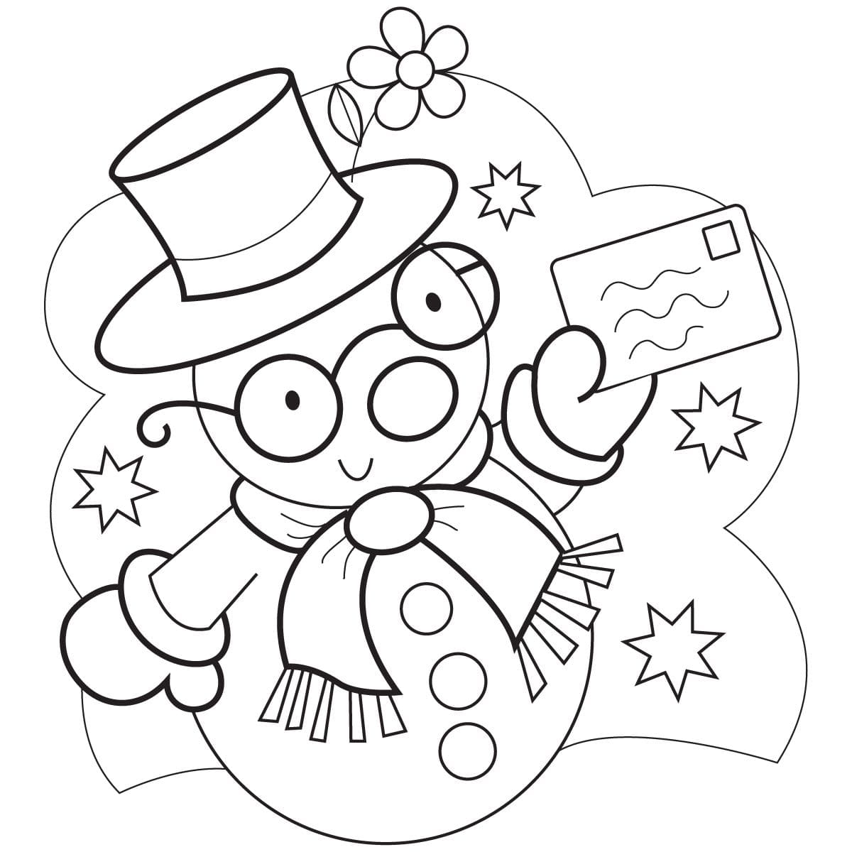 Letter From Santa Claus Coloring Page