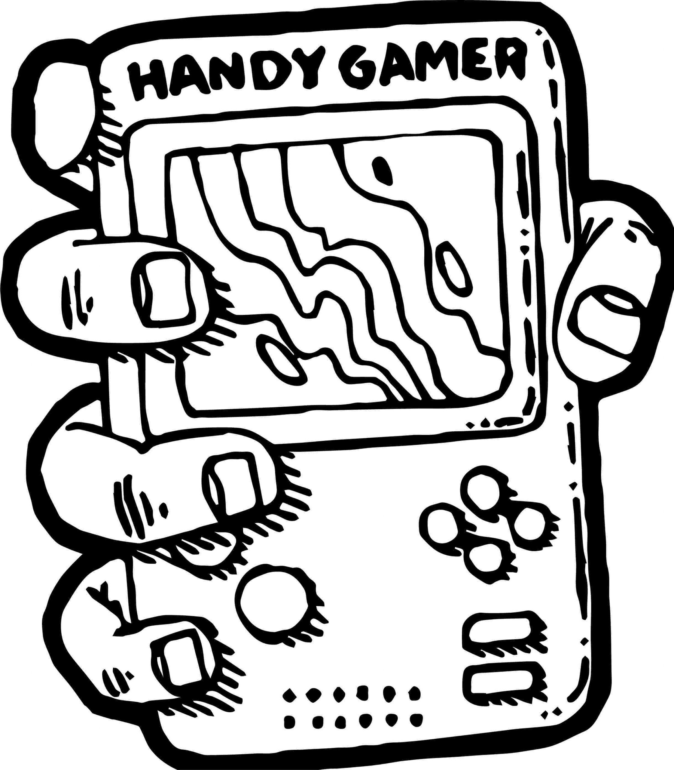 Mobile Phone Video Game Coloring Pages   Coloring Cool