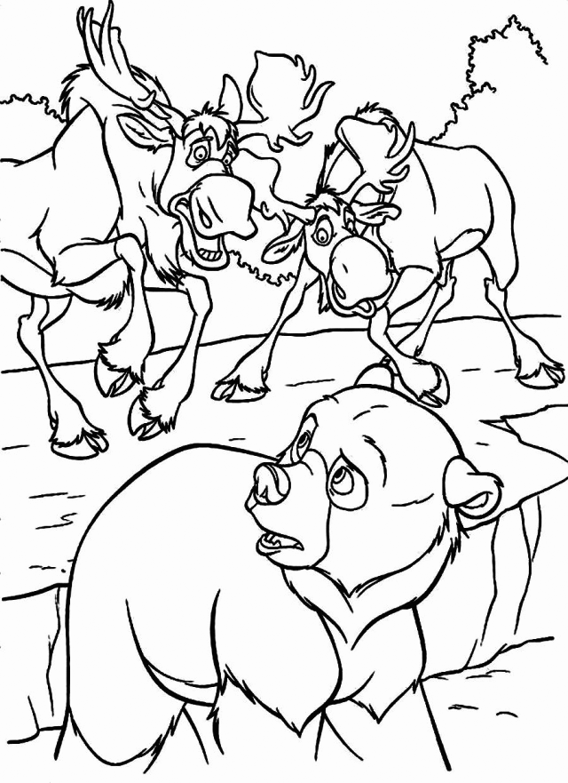 Moose And Brother Bear Coloring Page