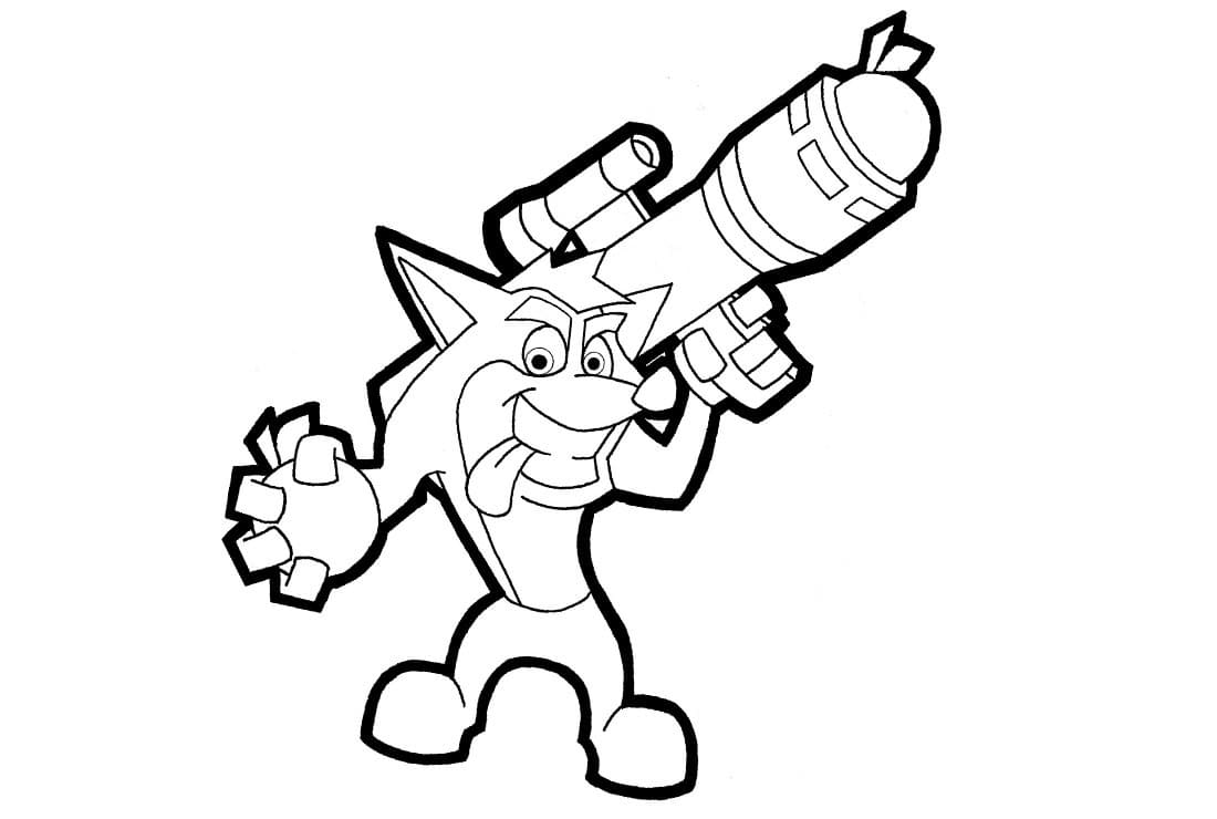 Crash Bandicoot And Weapon
